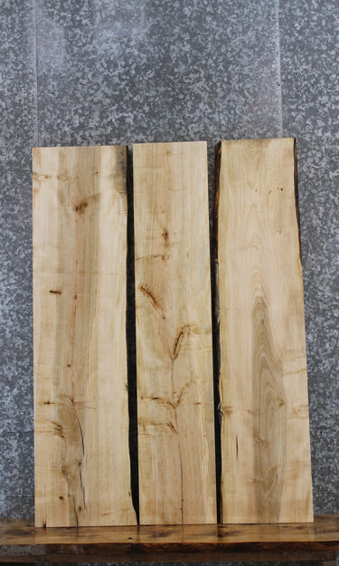 3- Natural Edge Maple Dining Table Top Slabs 40150-40152